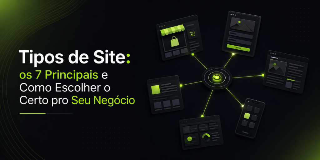 Tipos de Site: os 7 Principais e Como Escolher o Certo pro Seu Negócio