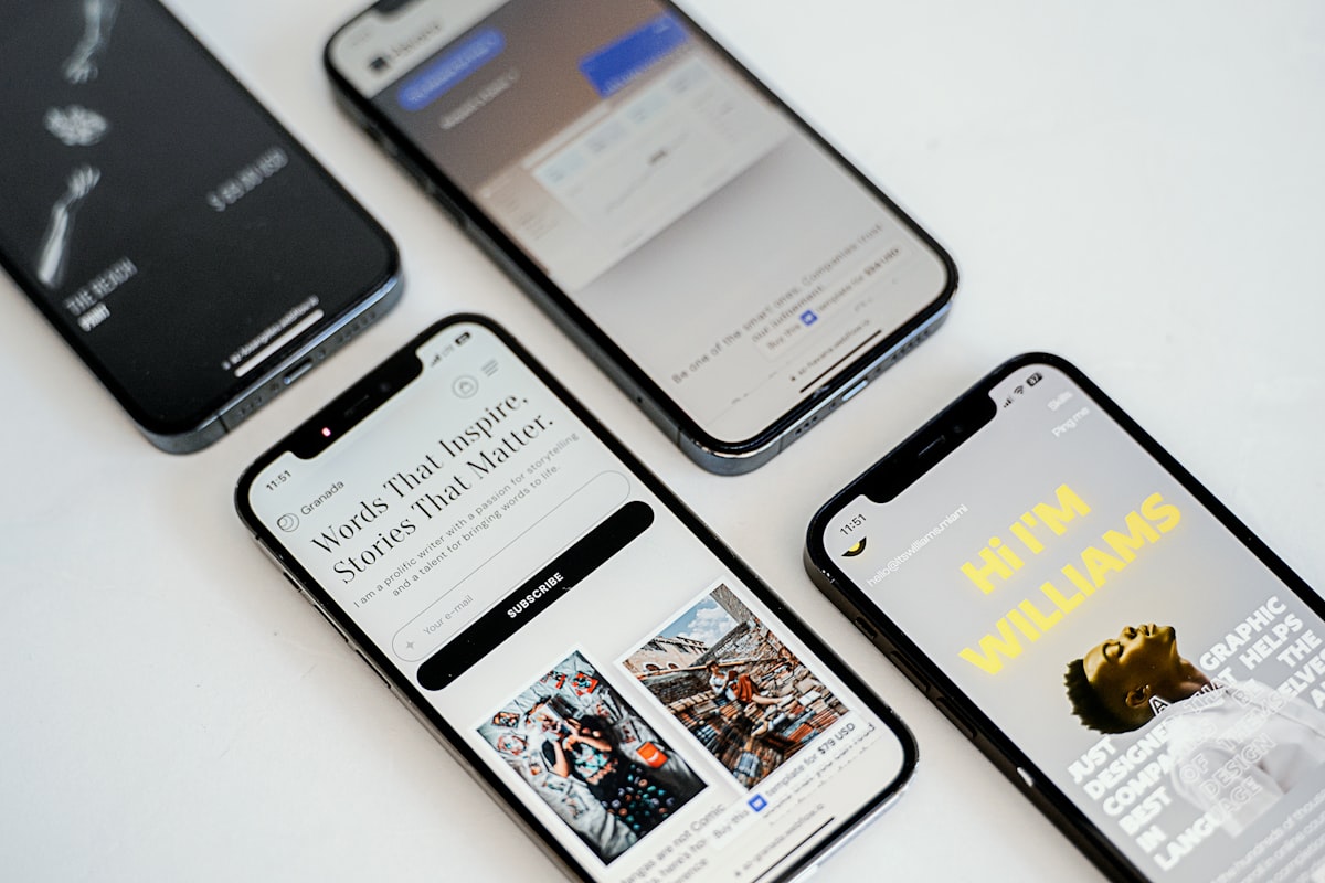 Landing page para estética aberta em celulares com formulário de agendamento