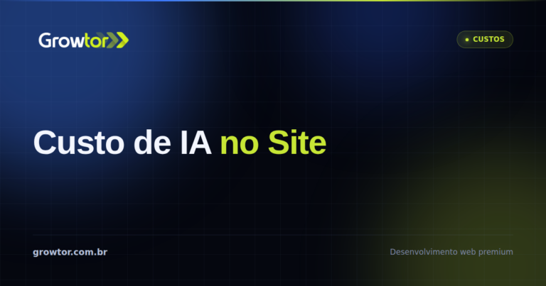 Custo de IA no Site: 8 Faixas de Preço Que Ninguém Mostra Antes de Fechar